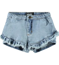 Shorts - Denim - Agnetha - Distressed Washed|Molo Discount