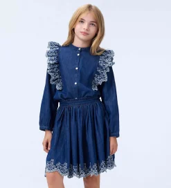 Skjorte - Denim - Raphaella - Oak Embroidery|Molo Clearance