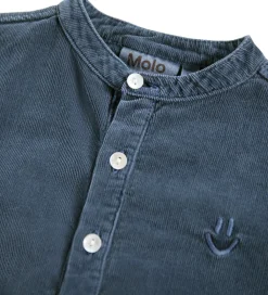 Skjorte - Fløjl - Enoz - Evening Sky|Molo Outlet