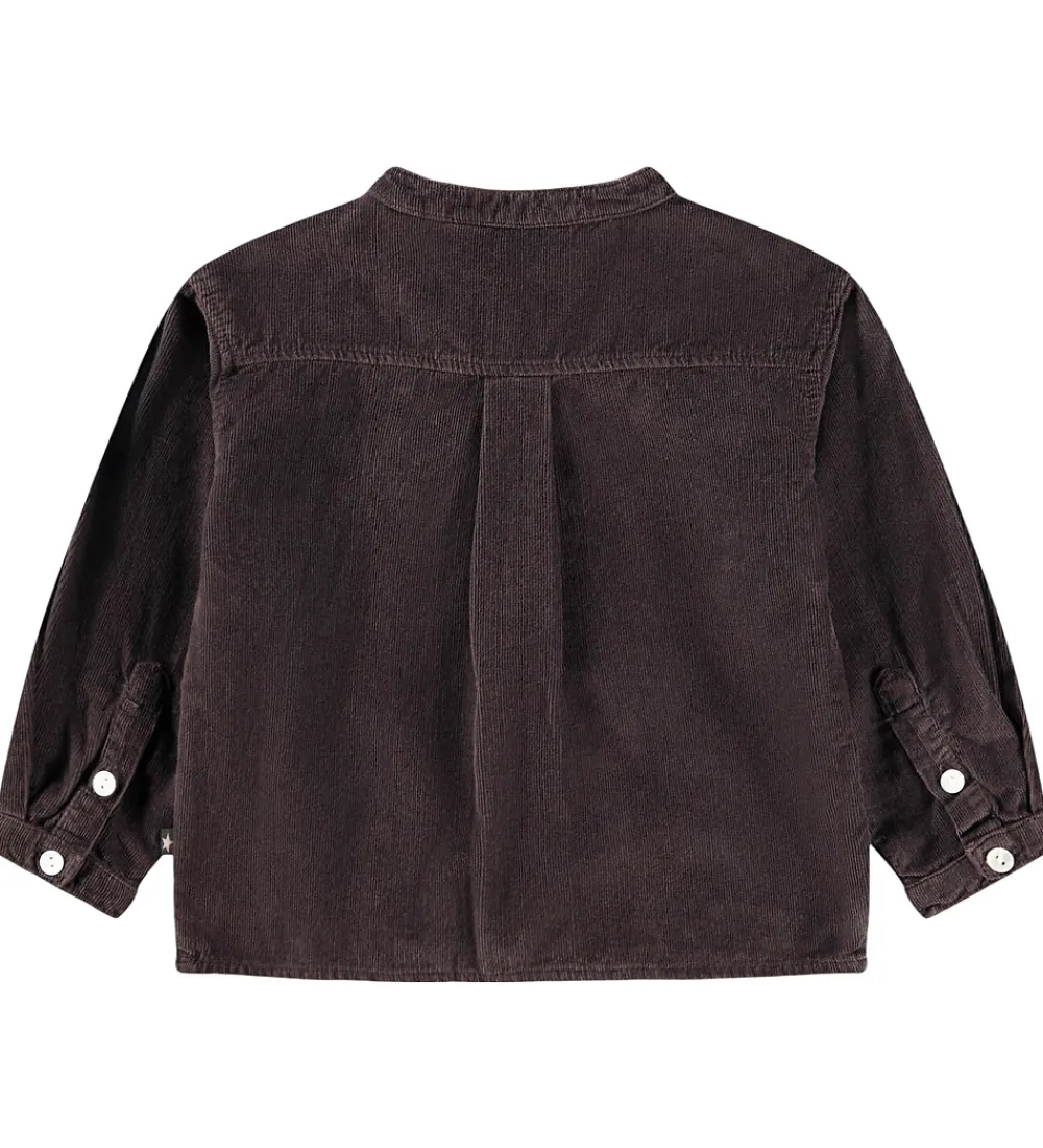 Skjorte - Fløjl - Enoz - Dark Cocoa|Molo Best