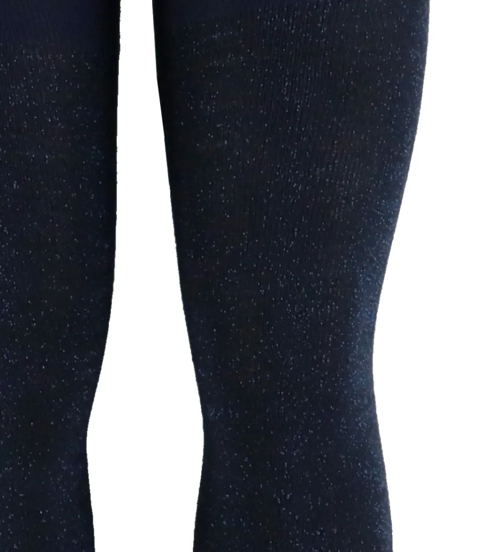 Strømpebukser - Glitter Tights - Galaxy Blue|Molo Best