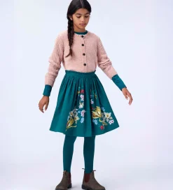 Strømpebukser - Rib - Cosmic Green m. Glimmer|Molo Online