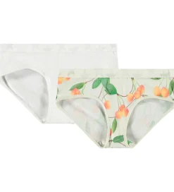 Trusser - 2-pak - Jana - Cherries White|Molo New