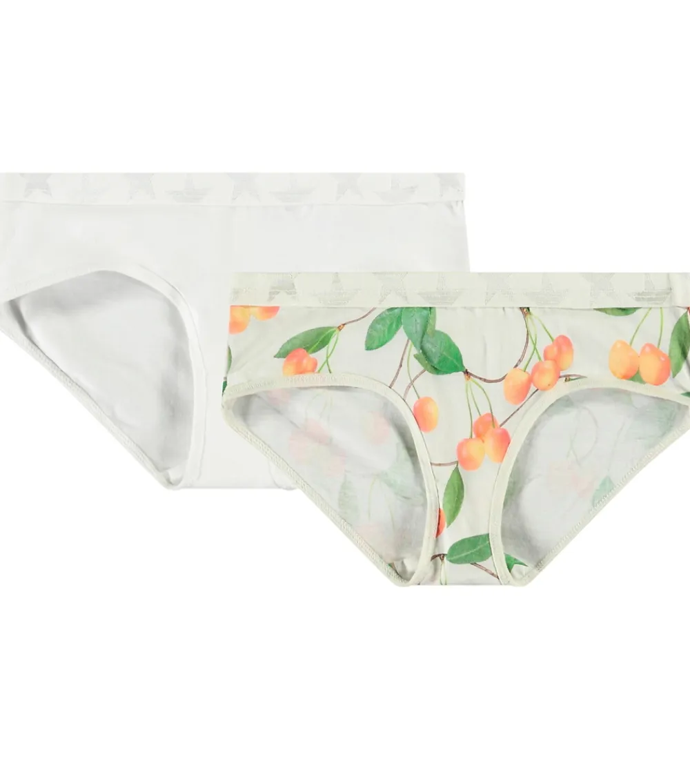Trusser - 2-pak - Jana - Cherries White|Molo New