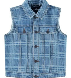 Vest - Denim - Hertha - Washed Check|Molo Best