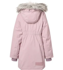 Vinterfrakke - Peace - Blue Pink m. Imiteret Pels|Molo Outlet