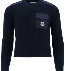 Bluse - Uld - Navy|Moncler