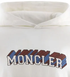 Hættetrøje - Hvid m. Print|Moncler Discount