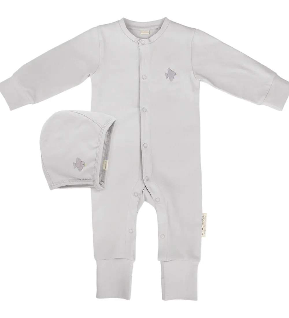 Natdragt m. Babyhjelm - Gaveæske - Lunar Rock|Moonboon