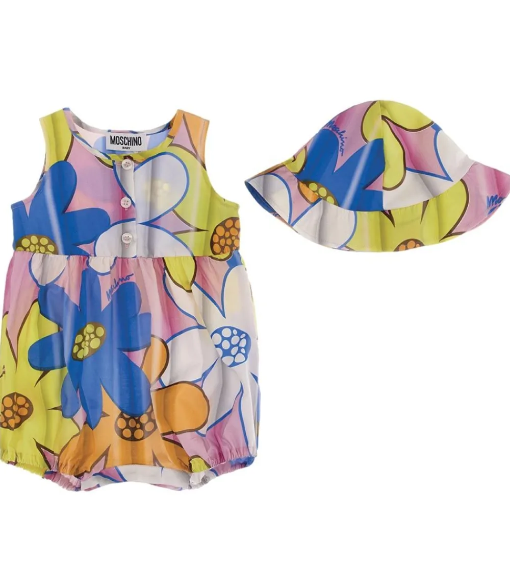 Sommerdragt/Sommerhat - Pink Flowers|Moschino Discount