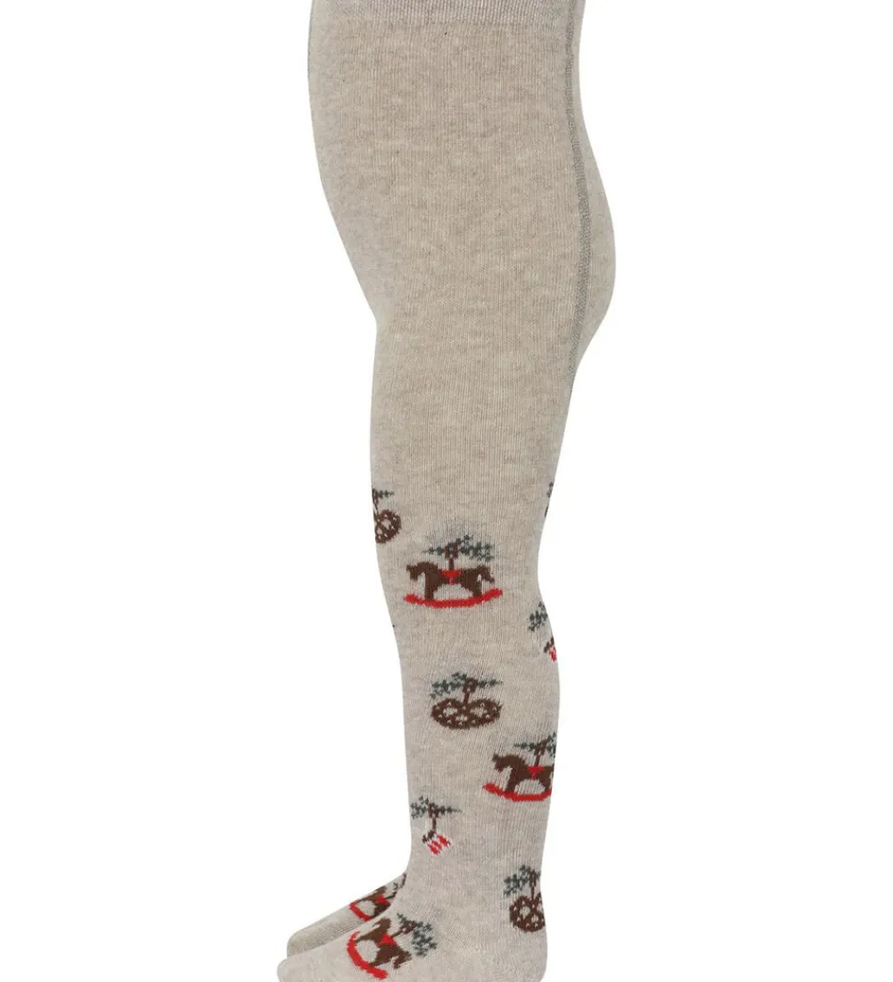 Strøebukser - Julle - Beige Melange|MP Sale