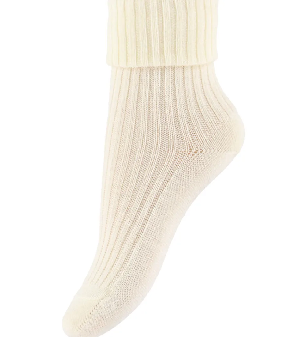 Strøer - Uld - Rib - Hilde - Ecru|MP Sale