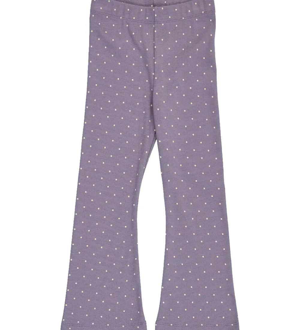 Bukser - Rib - Dot - Lilac Fog/Oak|Müsli New