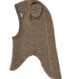 Elefanthue - 1-lags - Uld - Walnut Melange m. Ører|Müsli Outlet