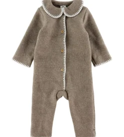 Køredragt - Uldfleece - Brown Melange|Müsli Sale