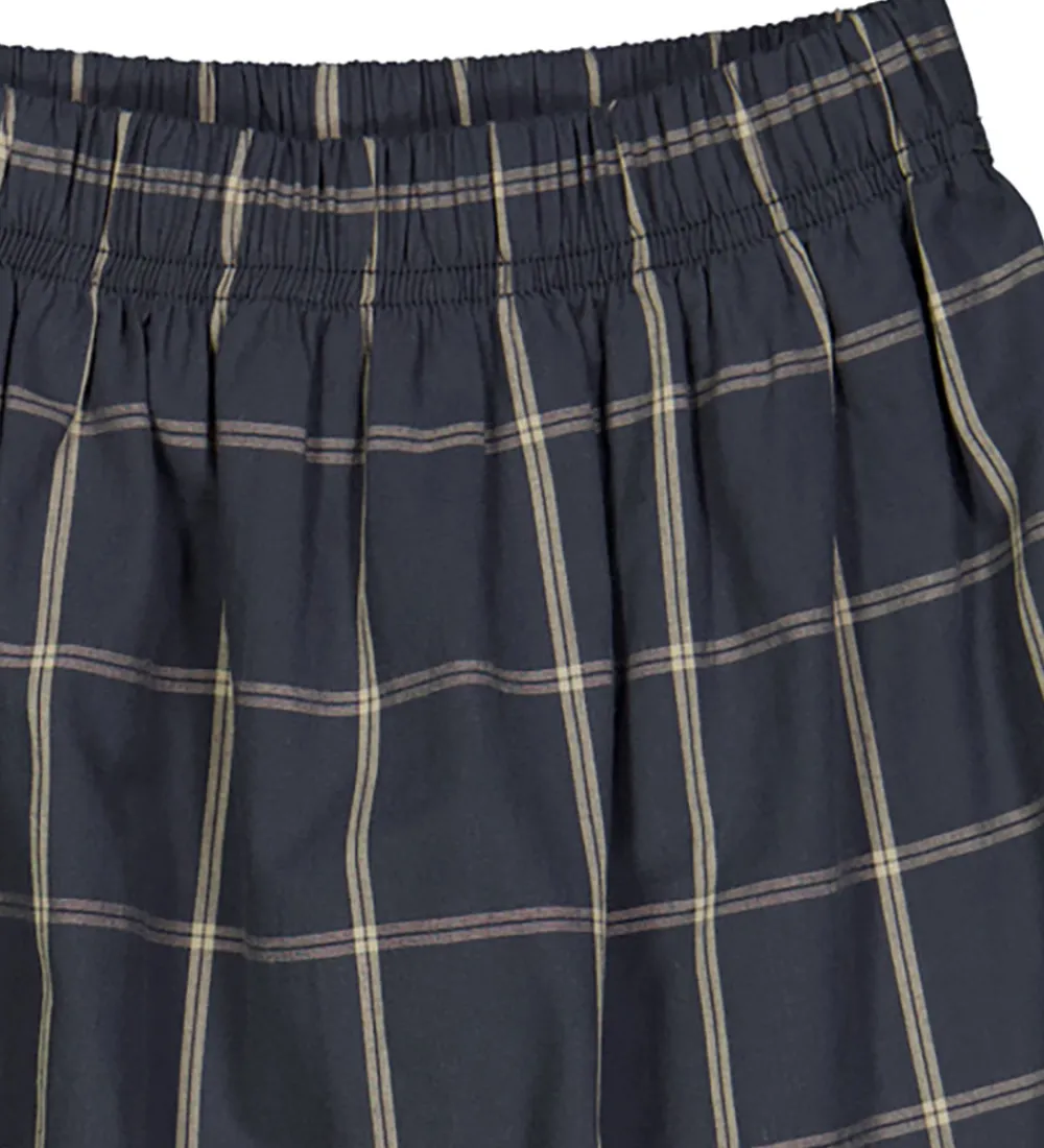 Nederdel - Check - Night Blue/Cashmere|Müsli Best