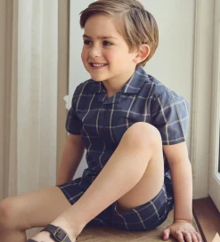 Skjorte - Check - Night Blue/Cashmere|Müsli Sale