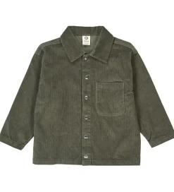 Skjorte - Fløjl - Deep Green|Müsli Online