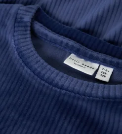 Bluse - Fløjlsvelour - NkfVeloa - Beacon Blue|Name It Clearance
