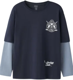 Bluse - NkmVarto - Navy Blazer/Skull|Name It Sale