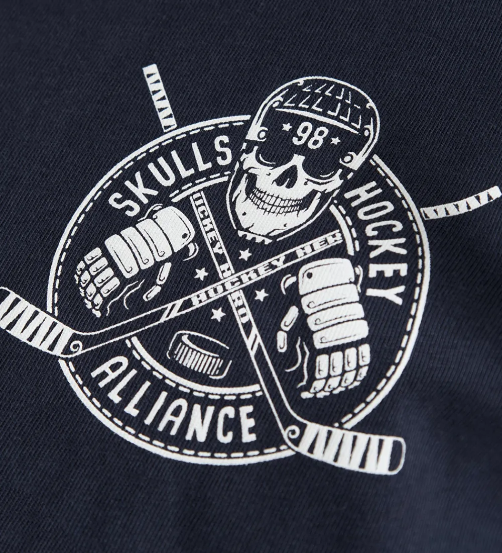 Bluse - NkmVarto - Navy Blazer/Skull|Name It Sale