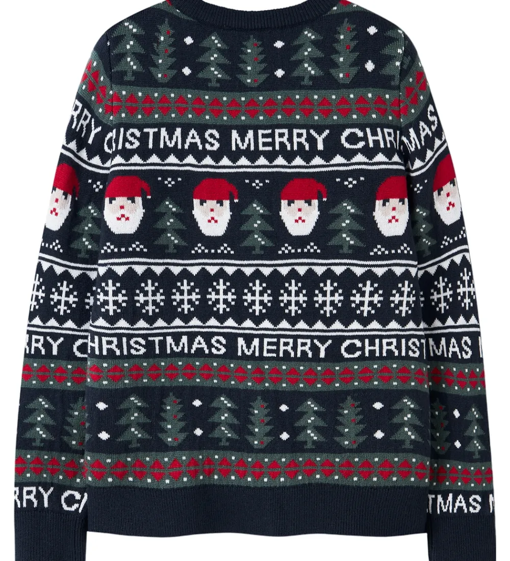 Bluse - NknRastokka - Strik - Dark Sapphire|Name It Hot