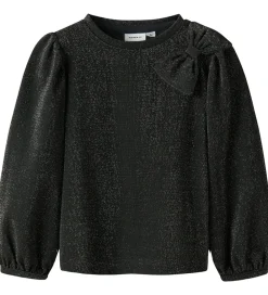Bluse - NmfRoisin - Sort m. Glimmer|Name It Discount