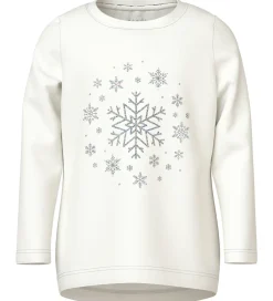 Bluse - NmfViparty - Cloud Dancer/Snowflakes|Name It Online