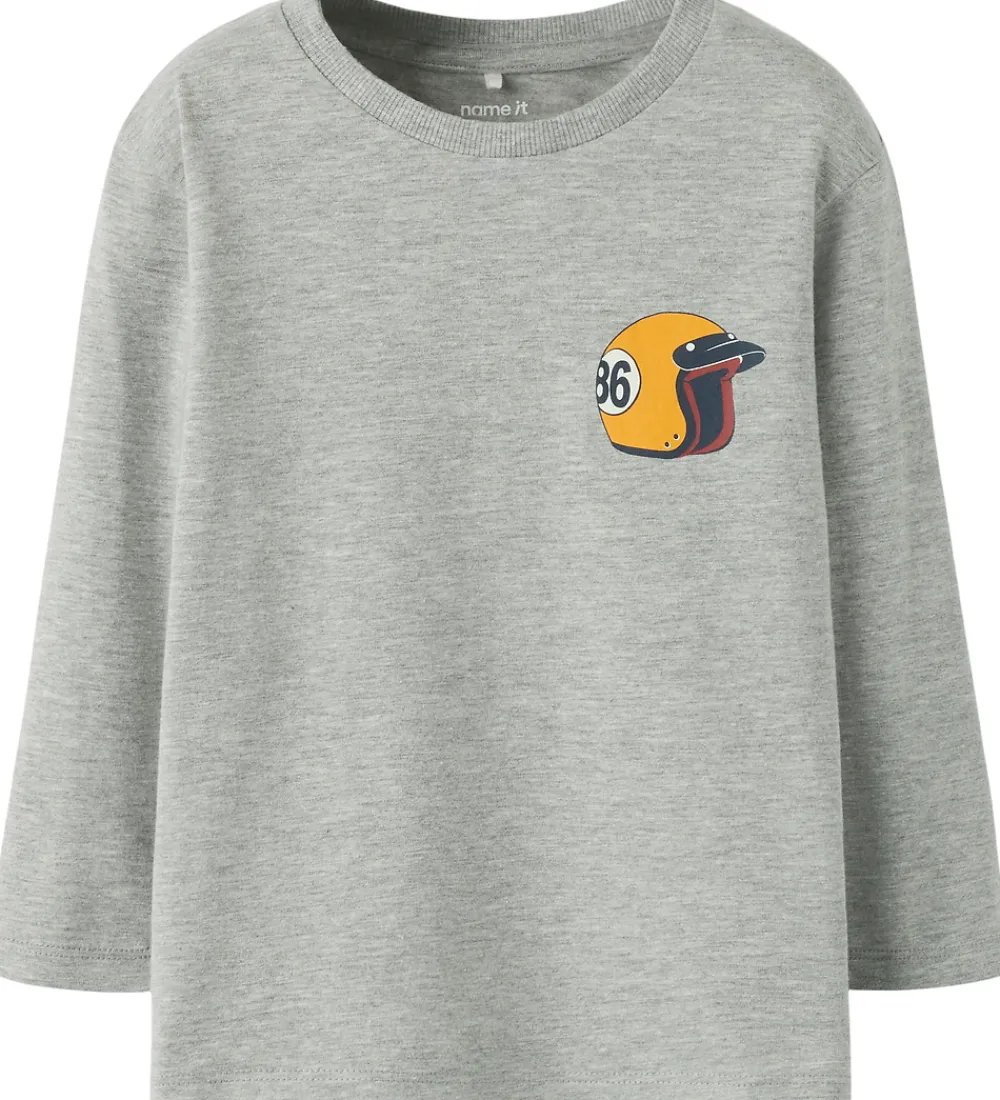 Bluse - Nmmradolf - Grey Melange|Name It