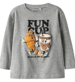 Bluse - NmmRasmus - Grey Melange|Name It Sale