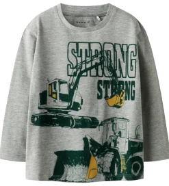 Bluse - NmmSennet - Grey Melange|Name It Clearance