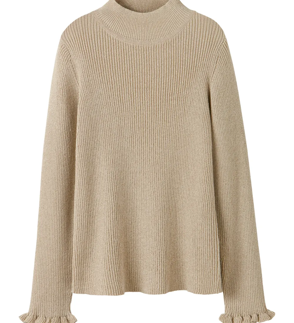 Bluse - Rib - Glitter - NkfRiaglitter - Cement|Name It