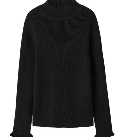 Bluse - Rib - Glitter - NkfRiaglitter - Sort|Name It New