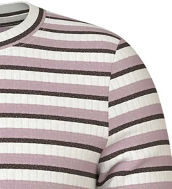 Bluse - Rib - NkfVemma - Cloud Dancer/Seal Brown/Keepsak|Name It Online