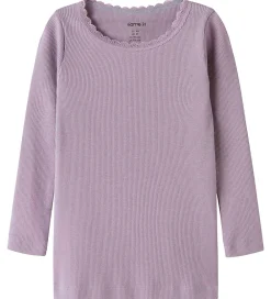 Bluse - Rib - Noos - NmfKab - Lavender Gray|Name It Hot