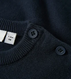 Bluse - Strik - NbfRebow - Navy Blazer m. Sløjfe|Name It Clearance