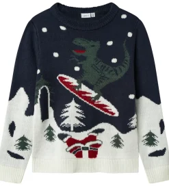 Bluse - Strik - NknRebo - Navy Blazer|Name It Discount