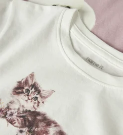 Bluser - 2-pak - NmfVotea - Cloud Dancer/Keepsake Lilac|Name It Discount