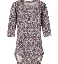Body l/æ - NbfOalia - Burnished Lilac m. Blomster|Name It Outlet