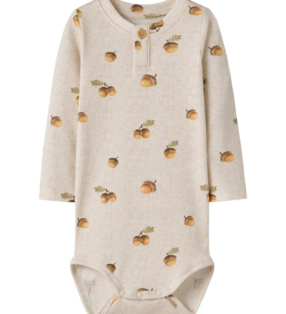 Body l/æ - Rib - NbmOlyan - Peyote Melange m. Agern|Name It