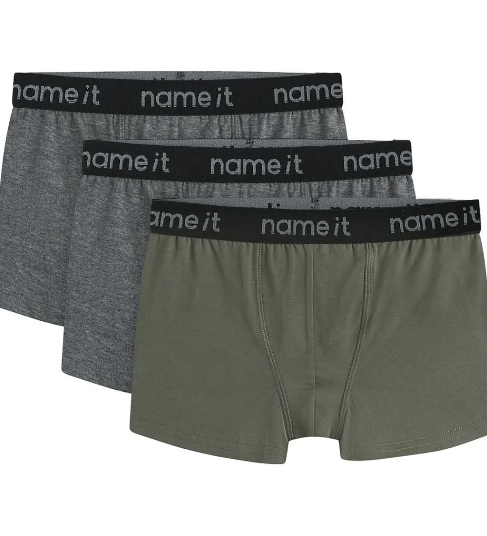 Boxershorts - Noos - NkmBoxer - 3-pak - Tea Leaf|Name It Hot