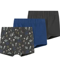 Boxershorts - 3-Pak - Noos - NmmTights - Forged Iron/Spa|Name It Outlet