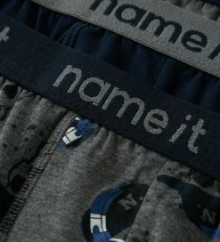 Boxershorts - 3-pak - NkmBoxer - Mørkegråmeleret|Name It Best