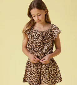 Buksedragt - NkfVinaya - Noos - Black/Leopard AOP|Name It Hot