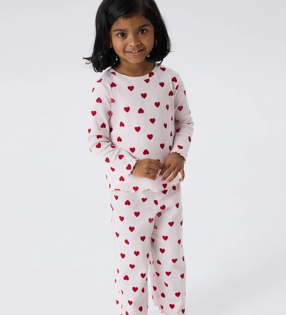 Bukser - Hulmønster - NmfRusla - Mauve Morn m. Print|Name It