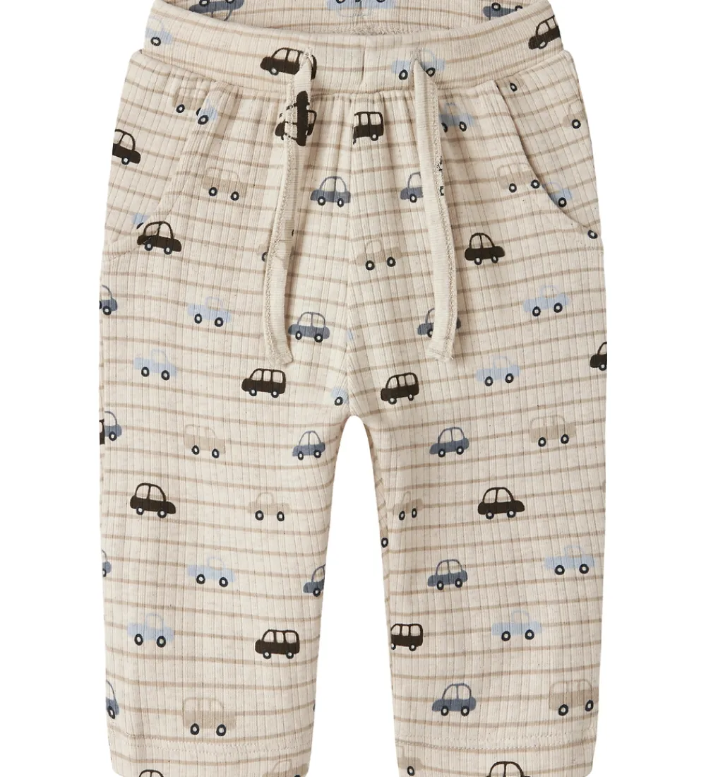 Bukser - NbmRonald - Rib - Peyote Melange|Name It Clearance