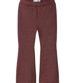 Bukser - NmfRoisin - Bootcut - Burgundy m. Glimmer|Name It Outlet