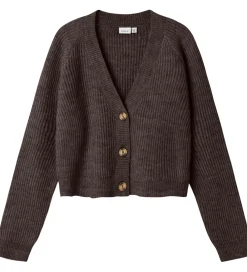 Cardigan - Noos - Strik - NkfHolly - Seal Brown|Name It Discount