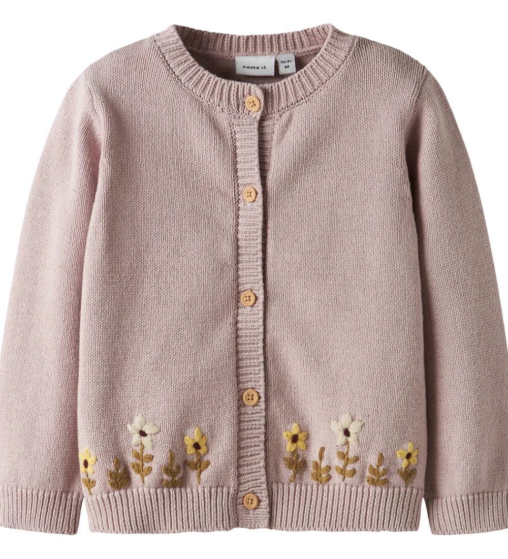 Cardigan - Strik - NmfKanja - Burnished Lilac|Name It Clearance