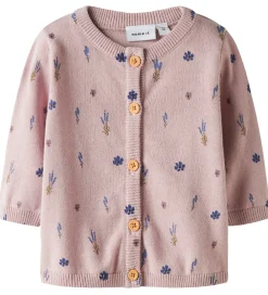 Cardigan - Strik - NbfOhio - Burnished Lilac|Name It Best